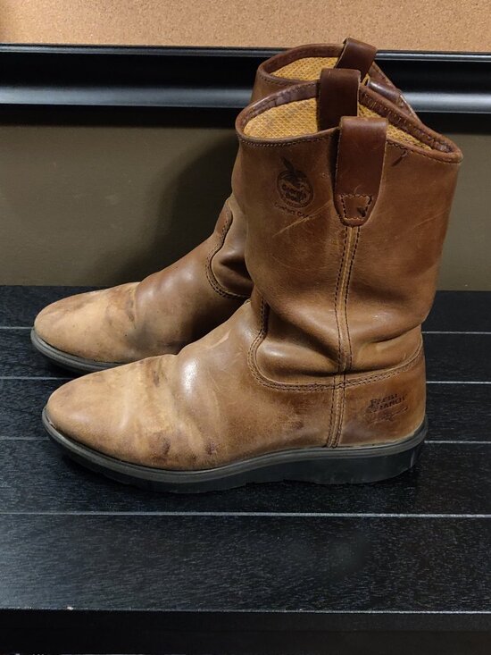 Georgia Boot Wellington In Tan Cheyenne Leather Men US 8M main image 7